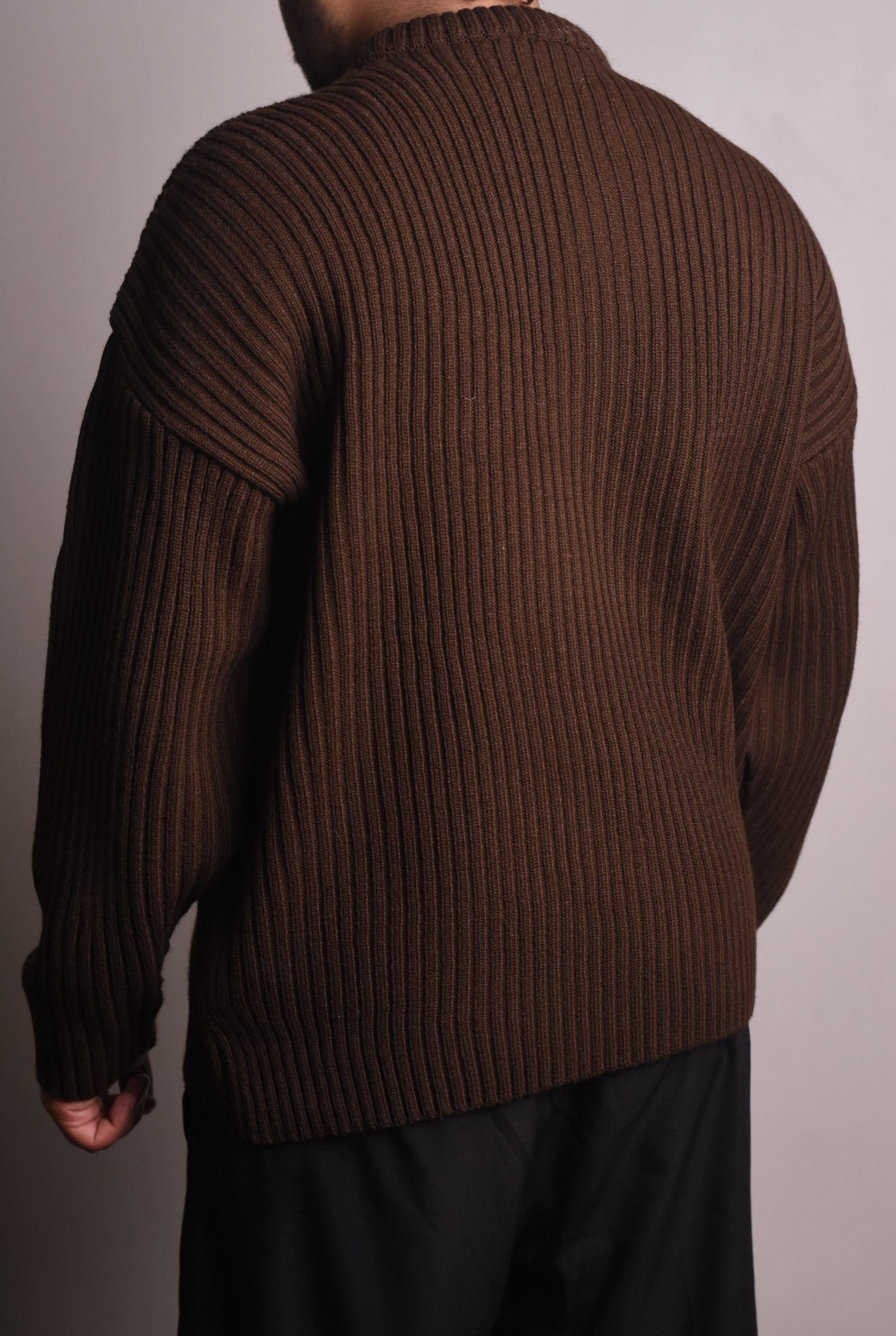 Brown Oversized Jumper - Image 2