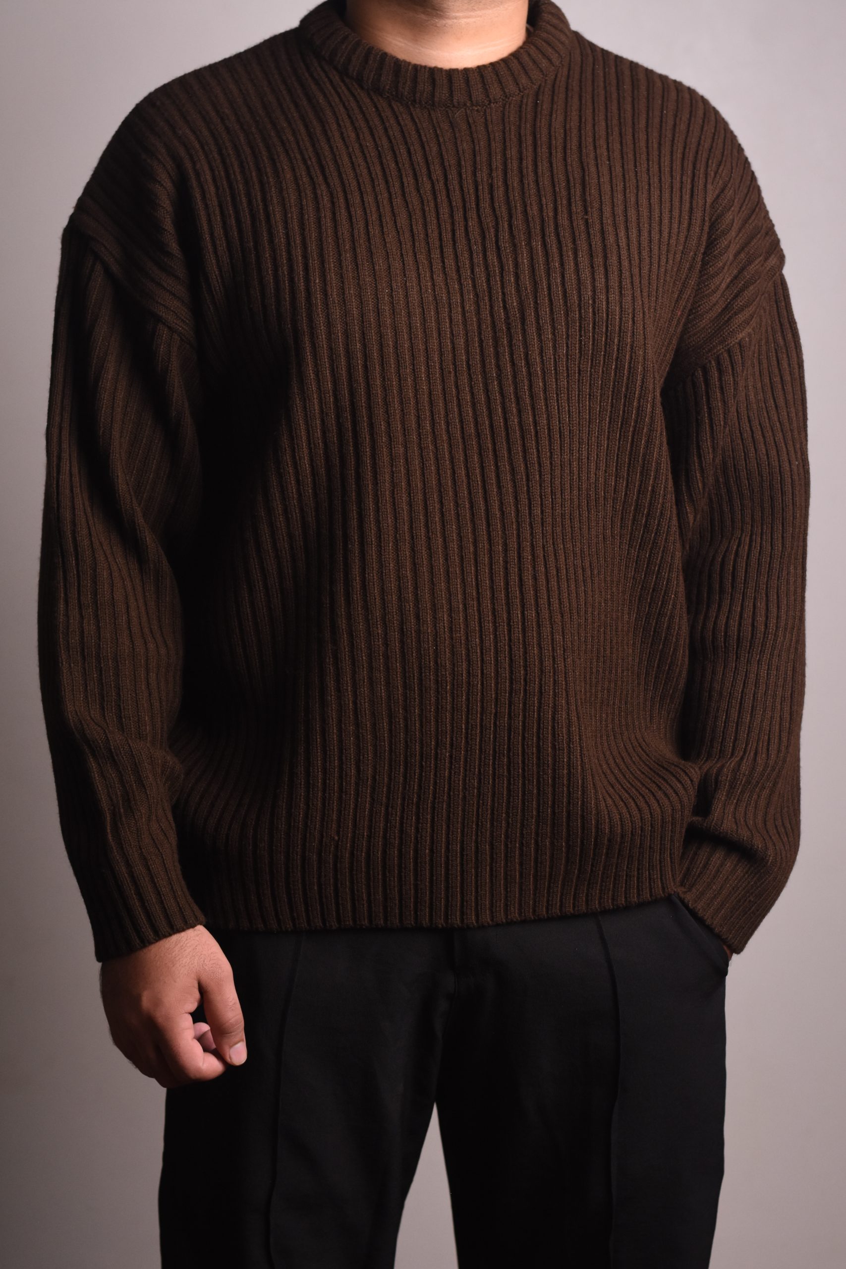 Brown Oversized Jumper